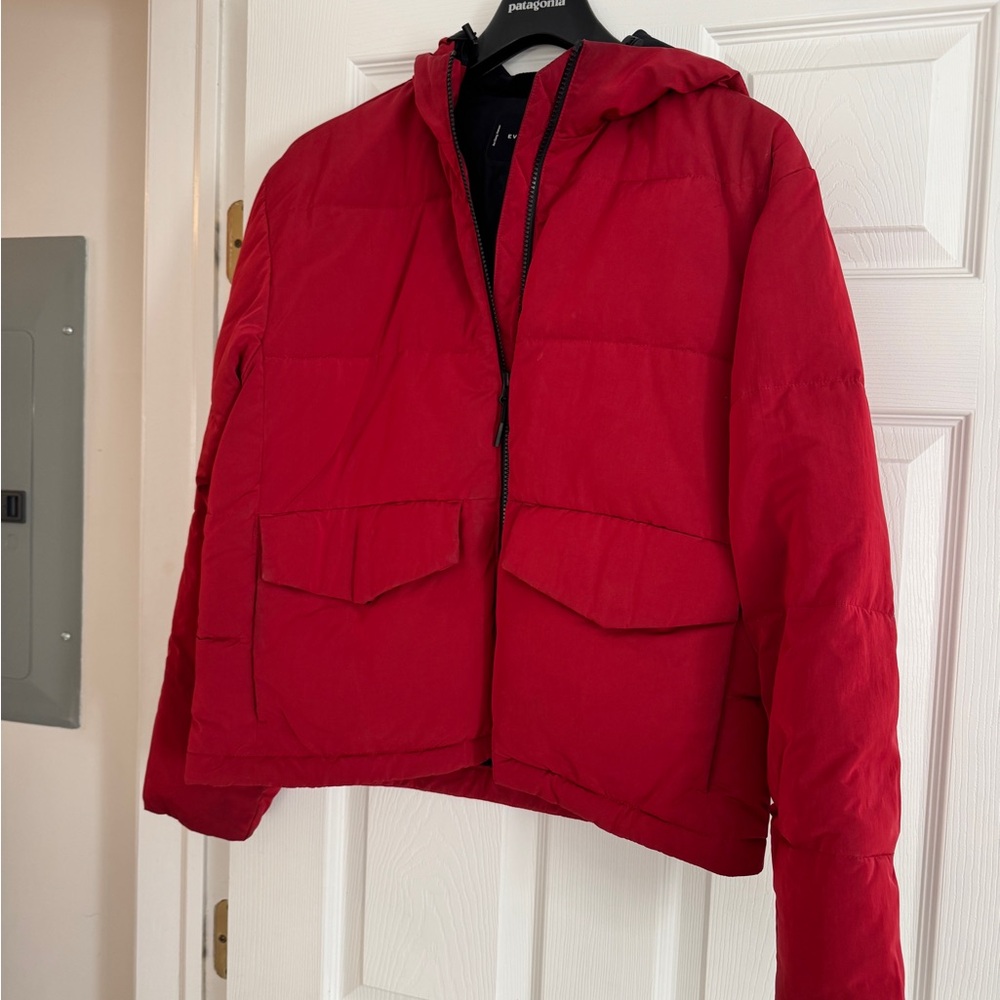 Everlane Women's Short Red Renew Puffer